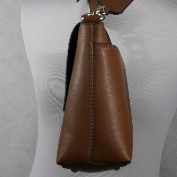 Guess Brown Faux Leather Shoulder Bag w/ Removable Wide Shoulder Strap EUC - Picture 7 of 15